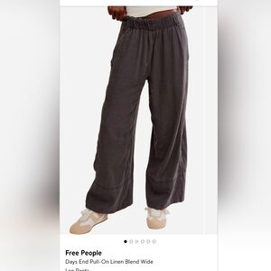 Free People Days End Pull On Linen Pants